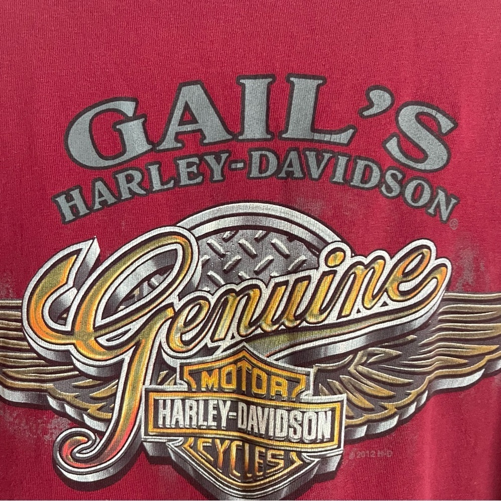 Harley-Davidson men’s genuine Gail’s Kansas City,Mo 2012